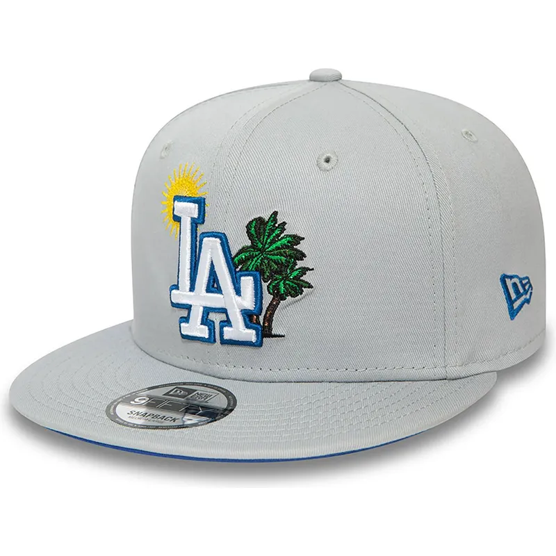 mutzen-flach-grau-snapback-9fifty-summer-icon-der-los-angeles-dodgers-mlb-von-new-era