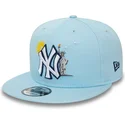 mutzen-flach-blau-snapback-claro-9fifty-summer-icon-der-new-york-yankees-mlb-von-new-era