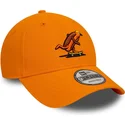 casquette-courbee-orange-ajustable-9forty-hot-dog-character-new-era