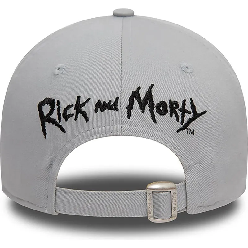 graue-verstellbare-curved-cap-9forty-character-rick-sanchez-rick-und-morty-von-new-era