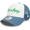 gorra-trucker-blanca-y-azul-a-frame-character-de-rick-y-morty-de-new-era