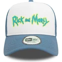 gorra-trucker-blanca-y-azul-a-frame-character-de-rick-y-morty-de-new-era