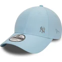 mutzen-gebogen-blau-verstellbares-band-9forty-flawless-der-new-york-yankees-mlb-von-new-era