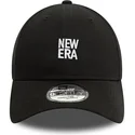 new-era-curved-brim-9forty-black-adjustable-cap