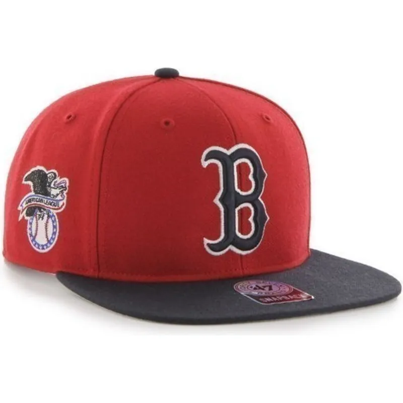 mutzen-flach-rot-snapback-der-boston-red-sox-mlb-von-47-brand mutzen-flach-rot-snapback-der-boston-red-sox-mlb-von-47-brand