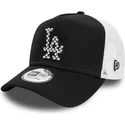 schwarz-weisse-trucker-cap-a-frame-seasonal-infill-der-los-angeles-dodgers-mlb-von-new-era