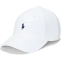 vit-justerbar-bojd-keps-med-bla-logotyp-cotton-terry-classic-sport-fran-polo-ralph-lauren