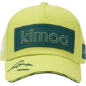 regulowana-czapka-z-daszkiem-w-kolorze-zoltym-i-zielonym-patch-aston-martin-f1-team-x-kimoa