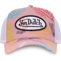 casquette-trucker-rose-et-blanche-le-pou-von-dutch