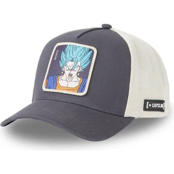 Svart och vit Vegetto Super Saiyan Blue FUS Dragon Ball truckerkeps från Capslab