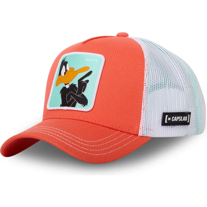 mutzen-gebogen-orange-snapback-duffy-duck-looney-tunes-von-capslab