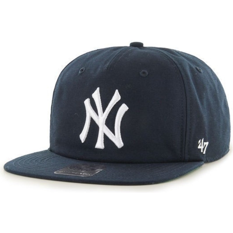 47-brand-flat-brim-new-york-yankees-mlb-snapback-cap-marineblau