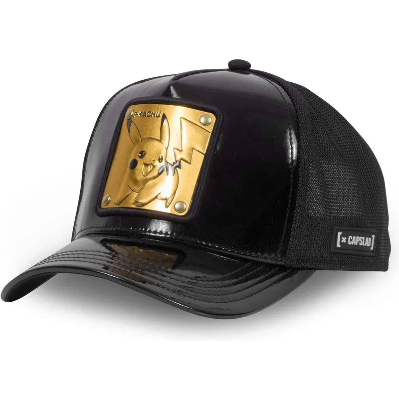 mutzen-gebogen-schwarz-snapback-pikachu-pokemon-von-capslab