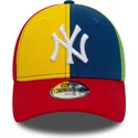 new-era-new-york-yankees-mlb-9forty-block-mehrfarbige-verstellbare-kinder-cap
