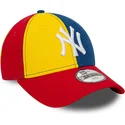 bojd-flerfargad-justerbar-keps-for-barn-9forty-block-new-york-yankees-mlb-fran-new-era