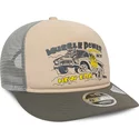 casquette-trucker-beige-et-grise-american-muscle-power-9fifty-retro-crown-a-frame-new-era