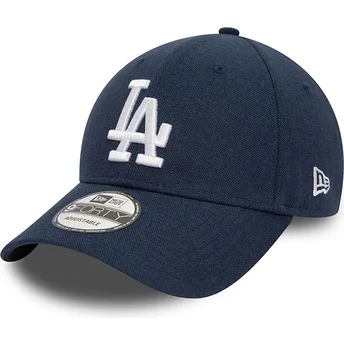 Regulowana granatowa czapka z daszkiem 9FORTY Linen Los Angeles Dodgers MLB od New Era