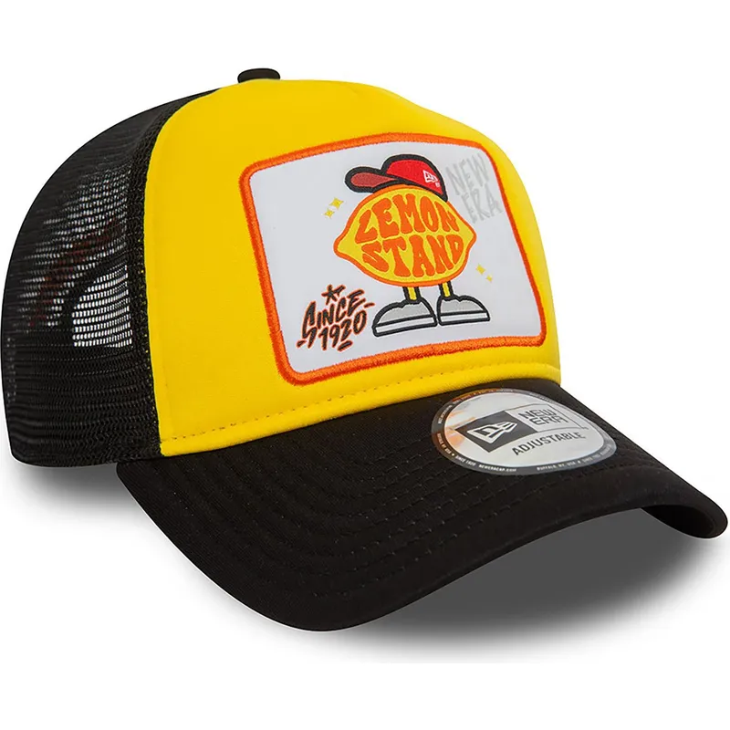 mutzen-gebogen-gelb-snapback-a-frame-von-new-era mutzen-gebogen-gelb-snapback-a-frame-von-new-era