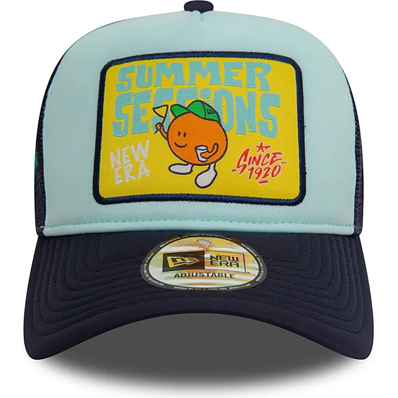 mutzen-gebogen-blau-snapback-a-frame-von-new-era mutzen-gebogen-blau-snapback-a-frame-von-new-era
