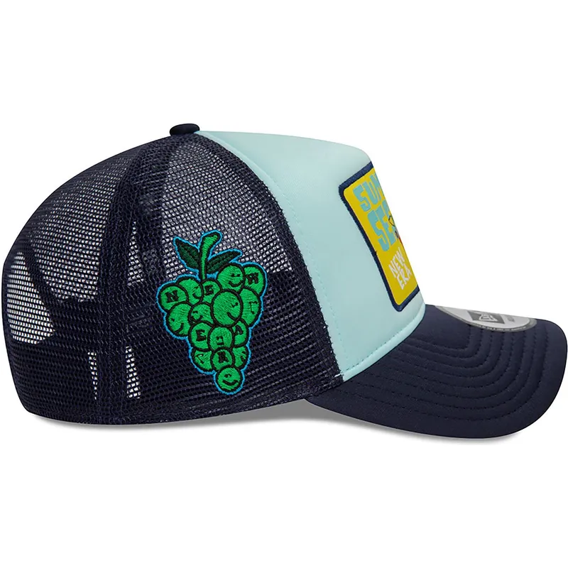 mutzen-gebogen-blau-snapback-a-frame-von-new-era mutzen-gebogen-blau-snapback-a-frame-von-new-era