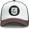 gorra-trucker-blanca-negra-y-marron-classic-de-oblack