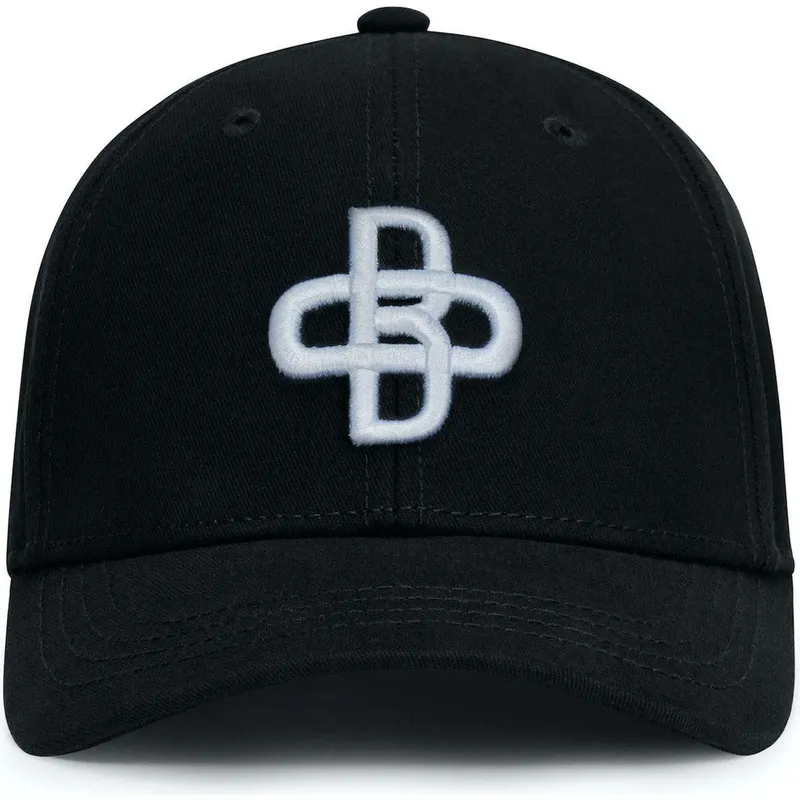 schwarze-verstellbare-curved-cap-baseball-peach-von-oblack