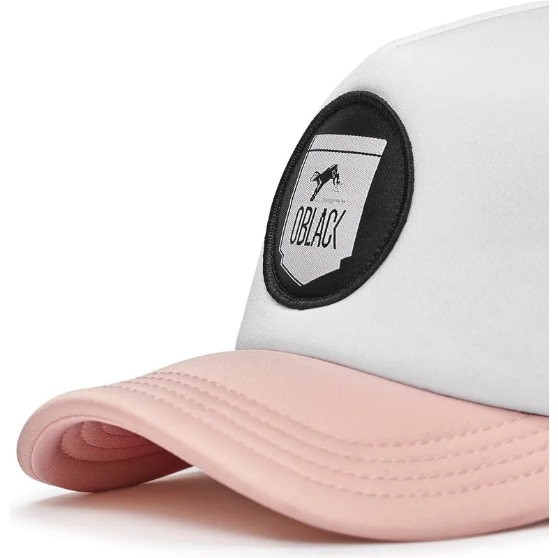trucker-cap-weiss-schwarz-und-rosa-classic-von-oblack