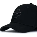 schwarze-verstellbare-curved-cap-mit-schwarzem-logo-baseball-peach-von-oblack