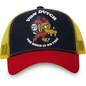 von-dutch-wol-marineblau-gelb-und-rot-trucker-cap