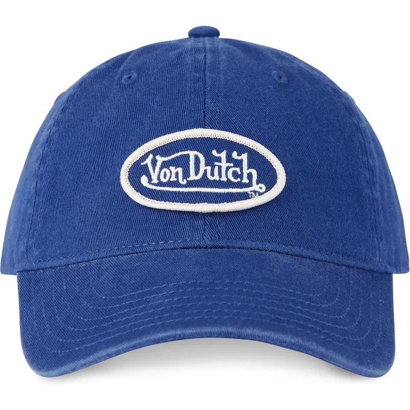 blaue-verstellbare-curved-cap-log-blu-von-von-dutch