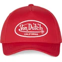 casquette-courbee-rouge-ajustable-lof-c6-von-dutch