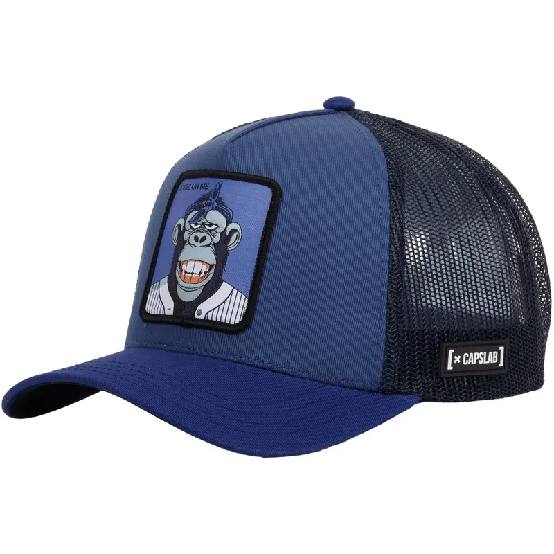 mutzen-gebogen-marineblau-snapback-monkey-business-von-capslab mutzen-gebogen-marineblau-snapback-monkey-business-von-capslab