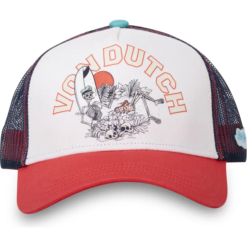 casquette-trucker-blanche-et-rouge-pour-enfant-kidsurf01-von-dutch