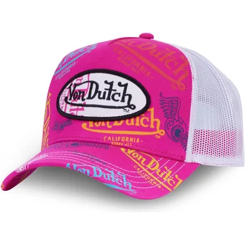 Rosa-weiße Trucker-Kappe LE FUS von Von Dutch