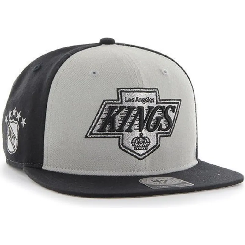 mutzen-flach-grau-snapback-der-los-angeles-kings-nhl-von-47-brand
