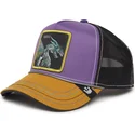gorra-trucker-viola-nera-e-marrone-dragon-boss-hammer-and-spike-insert-coin-vol2-the-farm-di-goorin-bros