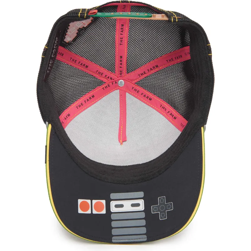 truckerkeps-brun-svart-och-grodgron-battle-rash-zits-and-pimple-insert-coin-vol2-the-farm-fran-goorin-bros