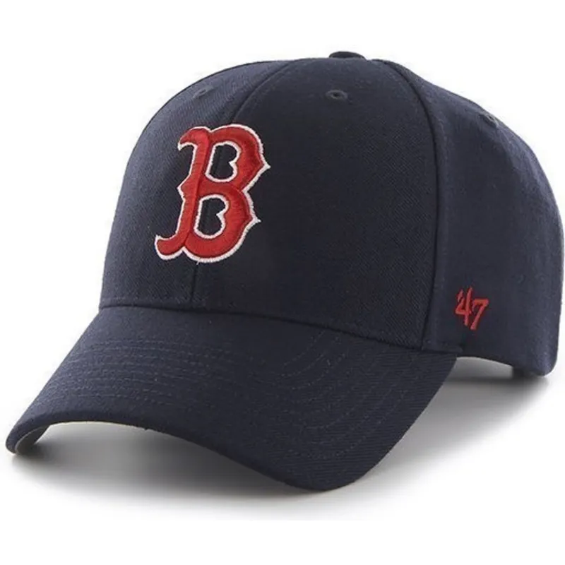 mutzen-gebogen-marineblau-verstellbares-band-der-boston-red-sox-mlb-von-47-brand mutzen-gebogen-marineblau-verstellbares-band-der-boston-red-sox-mlb-von-47-brand