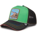 gorra-trucker-verde-y-negra-cocodrilo-trouble-32-in-twenty-insert-coin-vol2-the-farm-de-goorin-bros