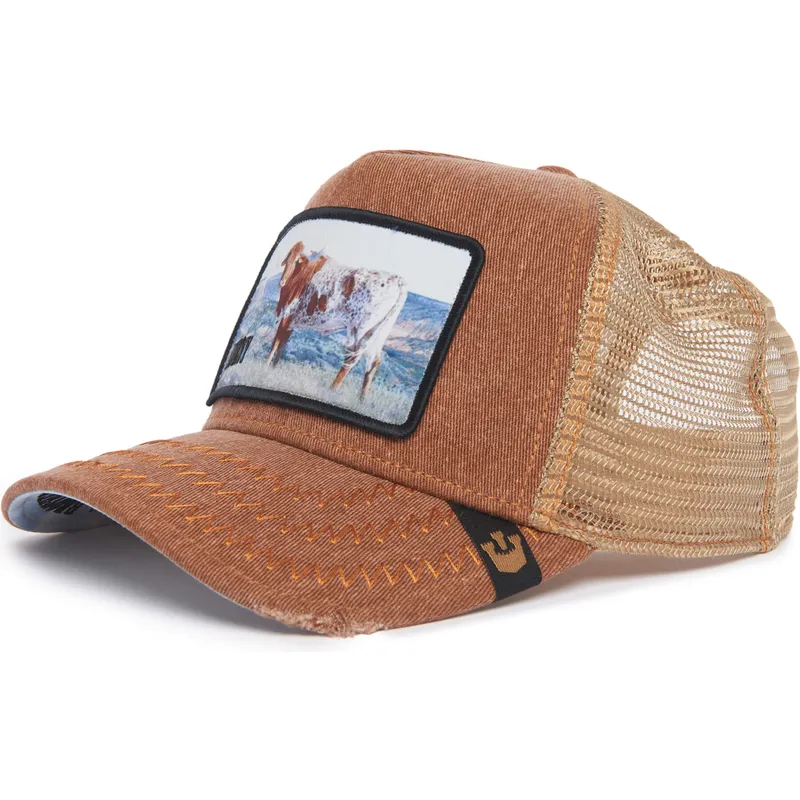 gorra-trucker-marrone-bue-horny-modello-n-h02ny-rodeo-the-farm-di-goorin-bros