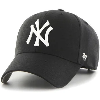Czarna zakrzywiona czapka New York Yankees MLB marki 47 Brand