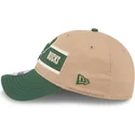 gorra-curva-marron-y-verde-ajustable-9twenty-draft-2024-de-milwaukee-bucks-nba-de-new-era