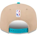 gorra-plana-marron-y-azul-snapback-9fifty-draft-2024-de-charlotte-hornets-nba-de-new-era