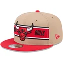 chicago-bulls-nba-new-era-9fifty-draft-2024-brun-och-rod-snapback-flat-keps