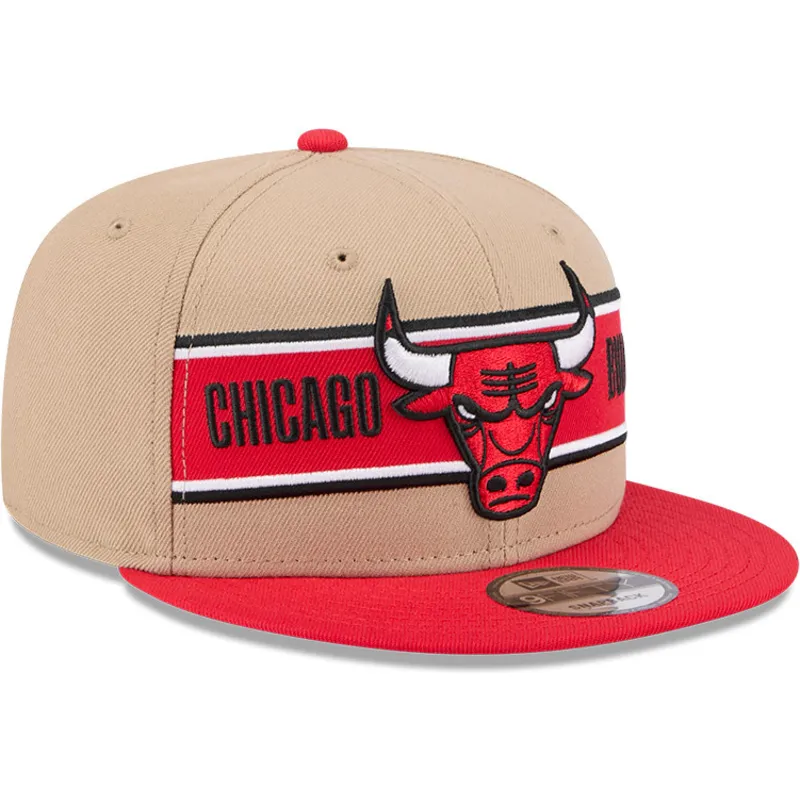 brun-och-rod-platt-keps-snapback-9fifty-draft-2024-fran-chicago-bulls-nba-av-new-era