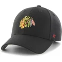 schwarze-curved-cap-der-chicago-blackhawks-nhl-von-47-brand