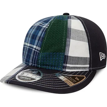 Gorra curva azul ajustable 9FIFTY Retro Crown Relaxed Heritage Fit de de New Era x Original Madras Trading Company