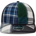 casquette-courbee-bleue-ajustable-9fifty-retro-crown-relaxed-heritage-fit-new-era-x-original-madras-trading-company