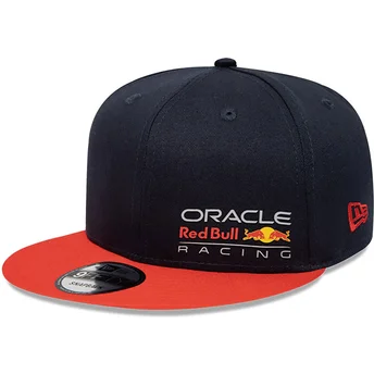 Cappellino piatto blu marino e arancione snapback 9FIFTY Essential di Red Bull Racing Formula 1 di New Era