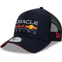 cappellino-trucker-blu-navy-a-frame-essential-di-red-bull-racing-formula-1-di-new-era